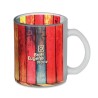 Mug en verre sublimable 300ml personnalisable Matières : borosilicate Couleurs : blanc transparent cadeau entreprise pas cher
