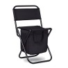 Chaise pliable glacière personnalisée SIT & DRINK Matières : acier inoxydable Couleurs : noir