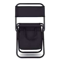 Chaise pliable glacière personnalisée SIT & DRINK Matières : acier inoxydable Couleurs : noir 2