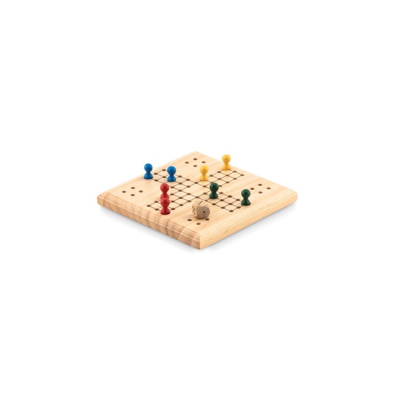 Jeu d'adresse Personnalisé en Bois - Solitaire LUDO Matières : bois Couleurs : bois
