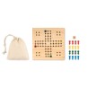 Jeu d'adresse Personnalisé en Bois - Solitaire LUDO Matières : bois Couleurs : bois cadeau entreprise pas cher