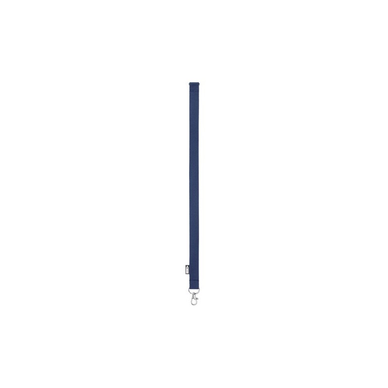 Lanyard Personnalisable Éco-responsable en RPET pour Événements - LANY RPET Matières : PET recyclé Couleurs : bleu goodies perso