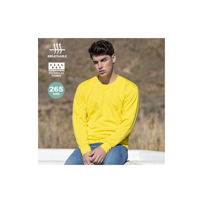 Sweat-Shirt Personnalisé Technique Adulte Kroby Matières : polyester Taille textile : S Couleurs : bleu personnalisation sur mes