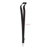 Lanyard Personnalisable Éco-responsable en RPET pour Événements - LANY RPET Matières : PET recyclé Couleurs : noir personnalisab