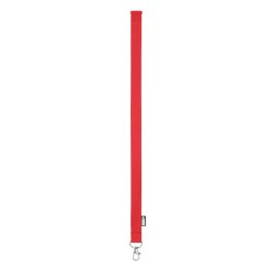 Lanyard Personnalisable Éco-responsable en RPET pour Événements - LANY RPET Matières : PET recyclé Couleurs : rouge objet promot