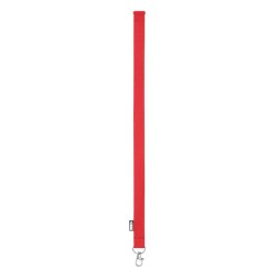 Lanyard Personnalisable Éco-responsable en RPET pour Événements - LANY RPET Matières : PET recyclé Couleurs : rouge impression l