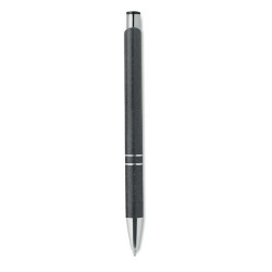 Stylo poussoir  en ABS blé paille - Charles Dickens® Santana Matières : ABS Couleurs : noir accessoire événementiel unique