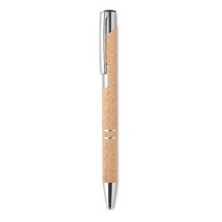 Stylo poussoir  en ABS blé paille - Charles Dickens® Santana impression haute définition