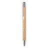 Stylo poussoir  en ABS blé paille - Charles Dickens® Santana impression haute définition