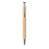 Stylo poussoir  en ABS blé paille - Charles Dickens® Santana cadeau collaborateur premium