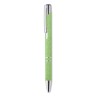 Stylo poussoir  en ABS blé paille - Charles Dickens® Santana Matières : ABS Couleurs : vert marquage laser ultra précis