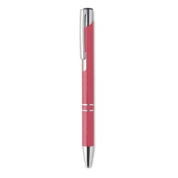 Stylo poussoir  en ABS blé paille - Charles Dickens® Santana Matières : ABS Couleurs : rouge cadeau entreprise pas cher