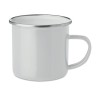 Tasse en métal émaillé plateado - Accessoire pratique pour téléphone personnalisé DOT Matières : métal Couleurs : blanc