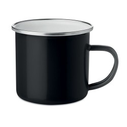 Tasse en métal émaillé plateado - Accessoire pratique pour téléphone personnalisé DOT Matières : métal Couleurs : noir personnal