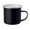 Tasse en métal émaillé plateado - Accessoire pratique pour téléphone personnalisé DOT Matières : métal Couleurs : noir personnal