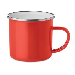 Tasse en métal émaillé plateado - Accessoire pratique pour téléphone personnalisé DOT Matières : métal Couleurs : rouge goodies 