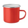 Tasse en métal émaillé plateado - Accessoire pratique pour téléphone personnalisé DOT Matières : métal Couleurs : rouge goodies 