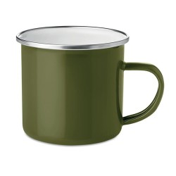 Tasse en métal émaillé plateado - Accessoire pratique pour téléphone personnalisé DOT Matières : métal Couleurs : vert impressio