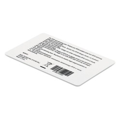 Carte anti-RFID personnalisée de protection électronique CUSTOS Matières : PVC Couleurs : blanc 2