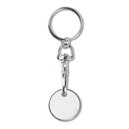 Porte-clés Anti-RFID Éco-responsable Personnalisé Sécurisez vos Données TOKENRING Matières : métal Couleurs : blanc