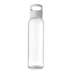 Bouteille en verre  470ml PRAGA Matières : verre Couleurs : blanc impression haute définition