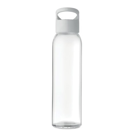 Bouteille en verre  470ml PRAGA Matières : verre Couleurs : blanc impression haute définition
