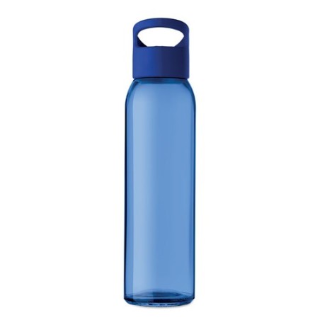Bouteille en verre  470ml PRAGA Matières : verre Couleurs : bleu royal marquage laser ultra précis
