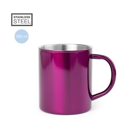 Mug Bicolore Personnalisable Yozax Matières : acier inoxydable Couleurs : argenté accessoire événementiel unique