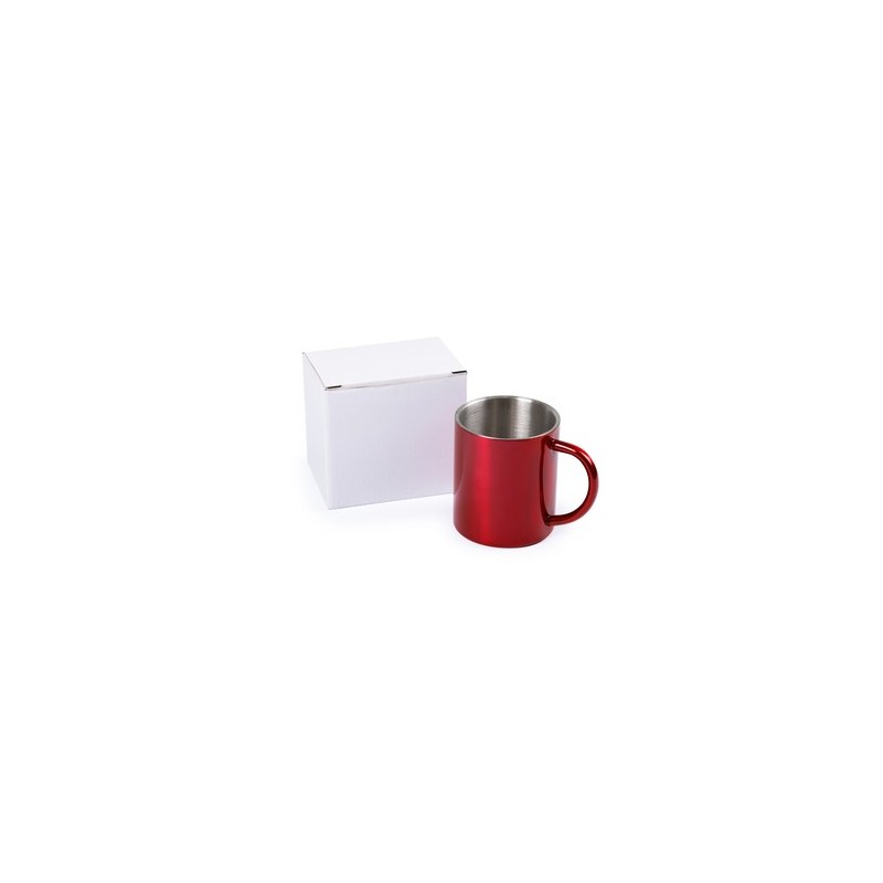 Mug Bicolore Personnalisable Yozax Matières : acier inoxydable Couleurs : argenté goodies publicitaire événementiel