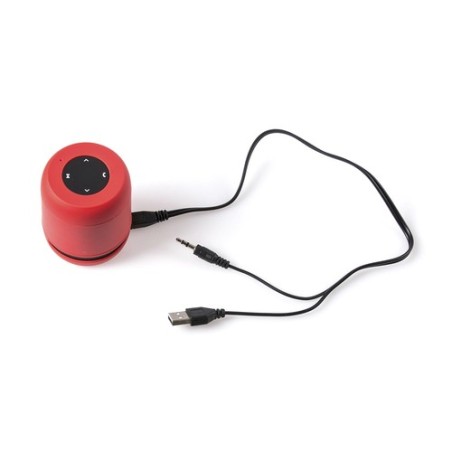 Haut-Parleur Bluetooth Personnalisé de Qualité Éco-responsable Braiss Couleurs : rouge personnalisation sur mesure