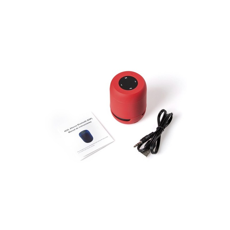 Haut-Parleur Bluetooth Personnalisé de Qualité Éco-responsable Braiss Couleurs : rouge personnalisation sur mesure