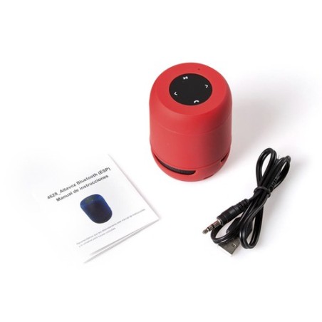 Haut-Parleur Bluetooth Personnalisé de Qualité Éco-responsable Braiss Couleurs : rouge personnalisation sur mesure