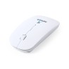 Souris Ergonomique Sans Fil Publicitaire - Lyster Couleurs : blanc cadeau collaborateur premium