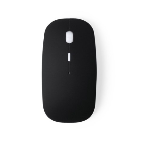 Souris Ergonomique Sans Fil Publicitaire - Lyster Couleurs : blanc objet publicitaire robuste