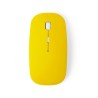 Souris Ergonomique Sans Fil Publicitaire - Lyster Couleurs : jaune impression haute définition
