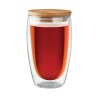 Verre double paroi personnalisé 450 ml TIRANA LARGE Matières : borosilicate Couleurs : transparent personnalisable avec votre lo
