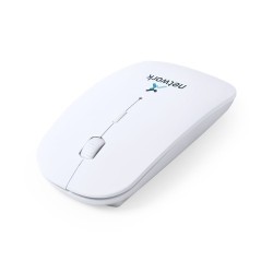 Souris Ergonomique Sans Fil Publicitaire - Lyster Couleurs : bleu objet promotionnel éco-responsable