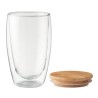 Verre double paroi personnalisé 450 ml TIRANA LARGE Matières : borosilicate Couleurs : transparent cadeau entreprise pas cher