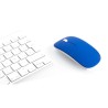 Souris Ergonomique Sans Fil Publicitaire - Lyster Couleurs : bleu impression logo haute qualité