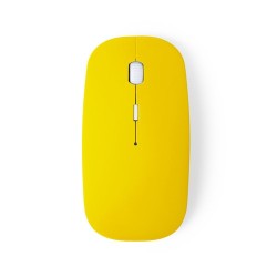 Souris Ergonomique Sans Fil Publicitaire - Lyster Couleurs : rouge impression haute définition