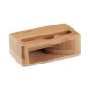 Support de téléphone en bambou personnalisé CARACOL Matières : bambou Couleurs : bois
