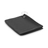 Serviette de golf  en RPET personnalisée TOWGO Matières : PET recyclé Couleurs : noir personnalisable avec votre logo
