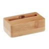 Support de téléphone en bambou personnalisé CARACOL Matières : bambou Couleurs : bois personnalisable avec votre logo