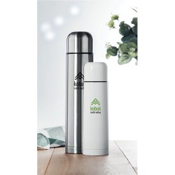 Bouteille thermos isotherme personnalisée 900 ml BIG CHAN Matières : acier inoxydable Couleurs : argenté mat cadeau entreprise p