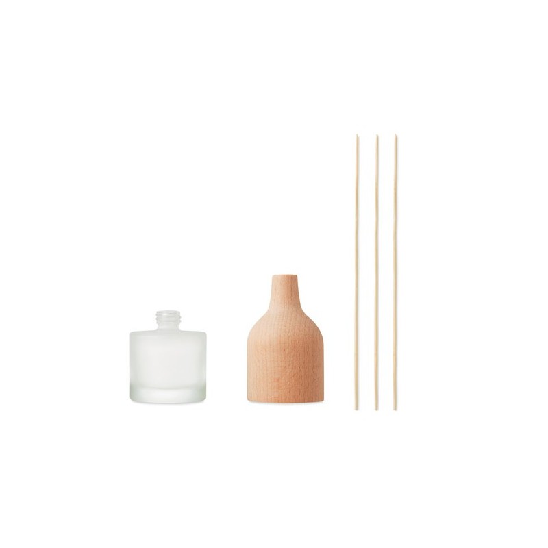 Diffuseur d'arôme personnalisé au design élégant Lilas AROMA Matières : verre Couleurs : bois personnalisable avec votre logo