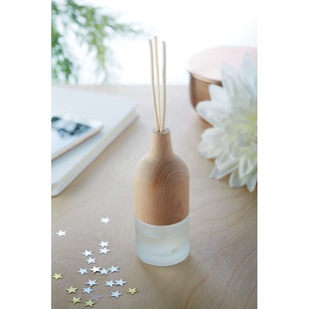 Diffuseur d'arôme personnalisé au design élégant Lilas AROMA Matières : verre Couleurs : bois goodies publicitaire événementiel