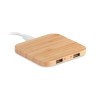 Chargeur sans fil  en bambou personnalisé CUADRO Matières : bambou Couleurs : bois
