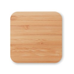 Chargeur sans fil  en bambou personnalisé CUADRO Matières : bambou Couleurs : bois 2