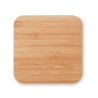 Chargeur sans fil  en bambou personnalisé CUADRO Matières : bambou Couleurs : bois personnalisable avec votre logo