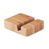 Support de téléphone en bambou personnalisé APOYA Matières : bambou Couleurs : bois